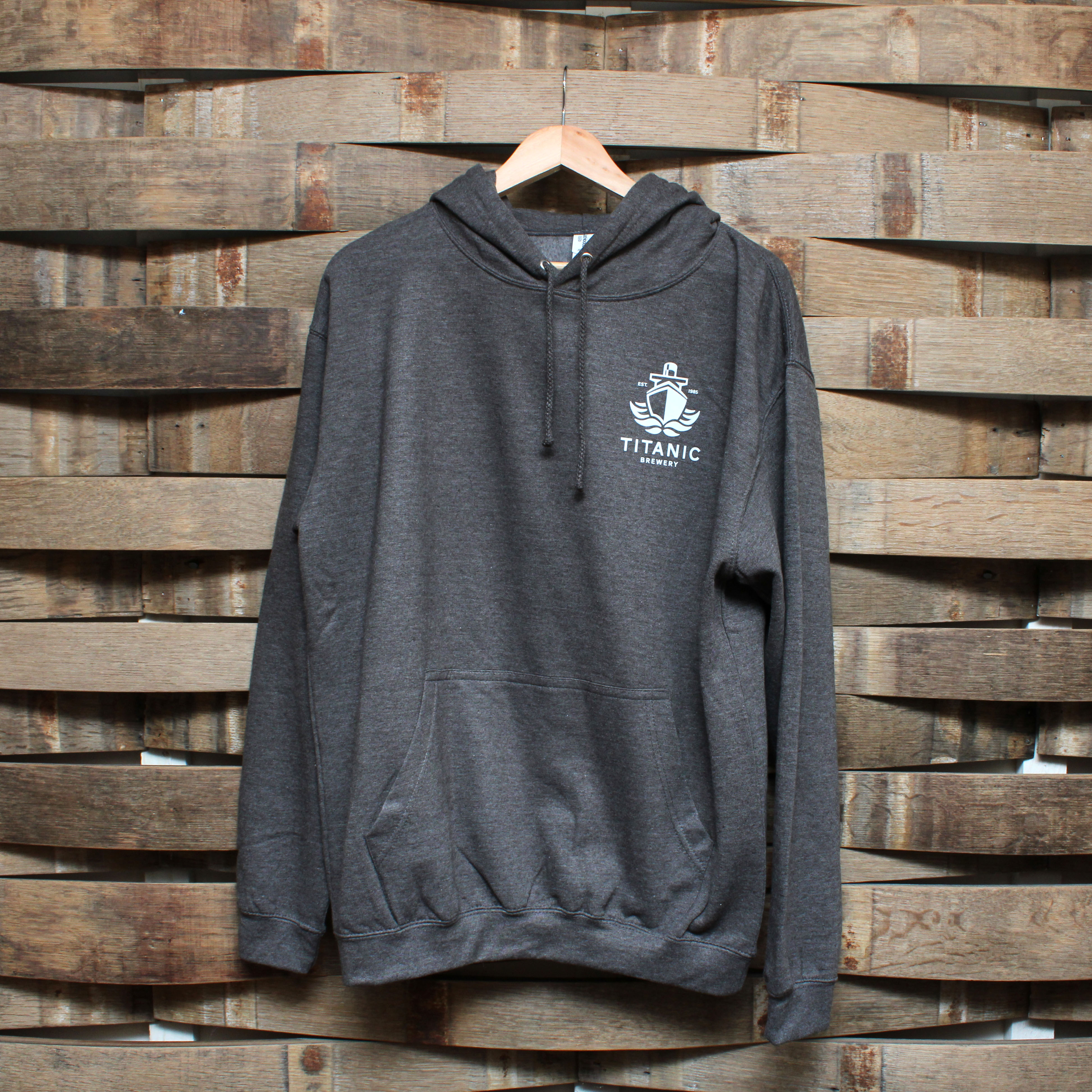 Grey Pull Over Hoodie Medium