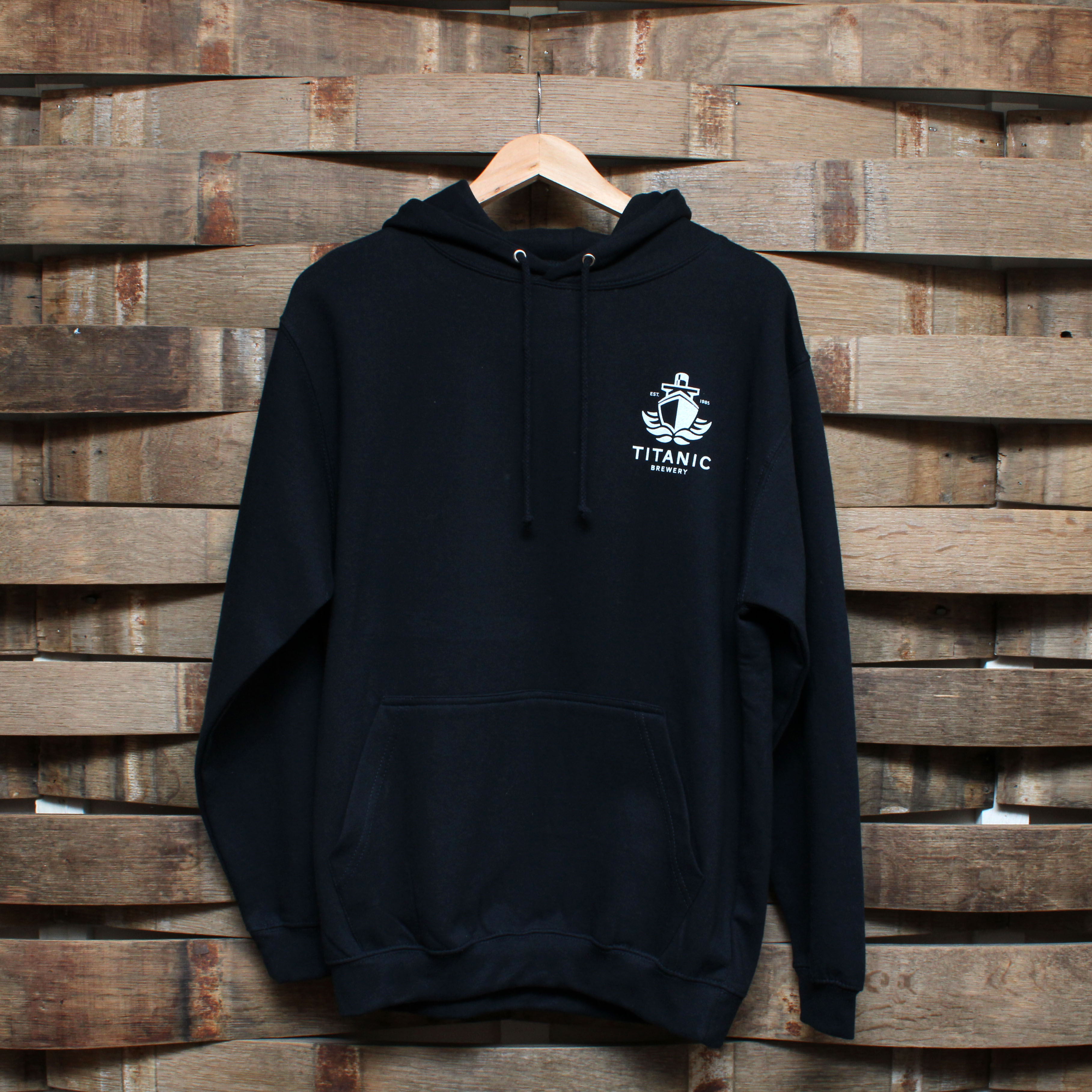 Navy Pull Over Hoodie Large